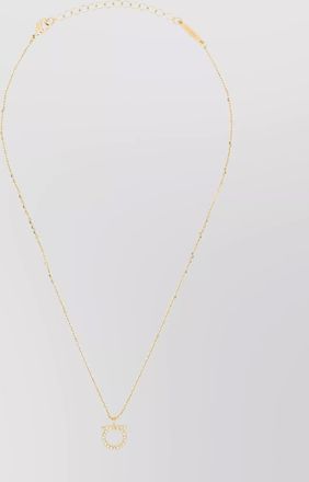Ferragamo small crystal chain necklace