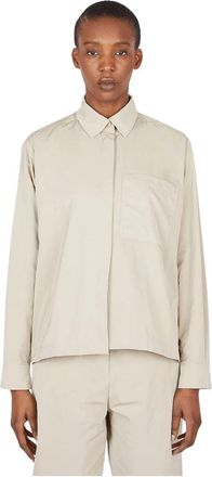 Max Mara Felix Jas - Dames - Overhemden - Beige - XS - Overhemden