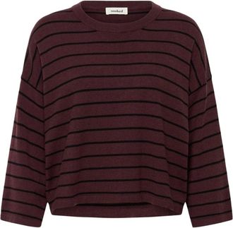 Soaked In Luxury SLSpina Jersey de Cuello Redondo Holgado Corto - Knitwear - Mujer - Multicolor - XL