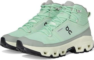 On Cloudrock Mid Waterproof Womens Running Shoes Mineral/Aloe : 10.5 M, Synthetic