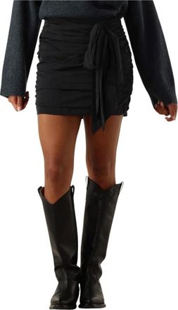 Second Female Festive Rok - Dames - Korte rokken - Zwart - XS - Rokken
