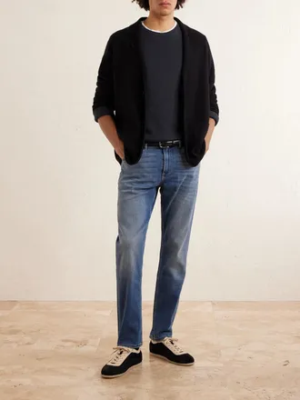 Eleventy Cotton and Silk-Blend Sweater