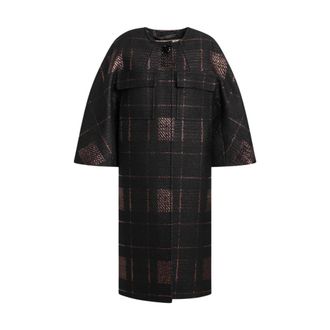 Max Mara Dames, Mantels, Zwart, Maat: S Zijde