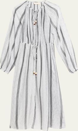 Ulla Johnson Aurora Striped Midi Dress Coverup