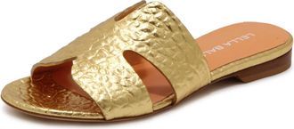 Lella Baldi Ciabatta Wo Sandal - Dames - Sandalen - Geel - 37 EU - Leer - Schoenen