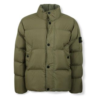 Stone Island Button Puffer Jacket - Heren - Winterjassen - Groen - XL - Nylon - Jassen