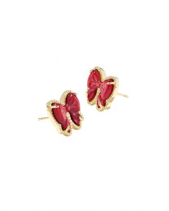 Kendra Scott Womens Haley Bow Stud Earrings In Gold