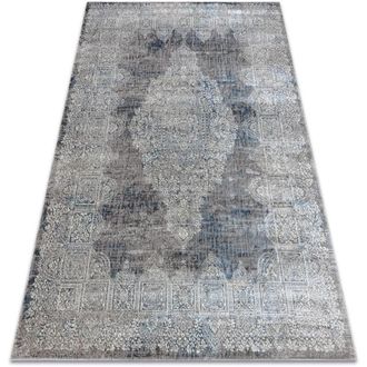 RugsX Rugsx - bliss Z214AZ221 carpet cream / blue - Rosette, modern, structural blue 180x270 cm