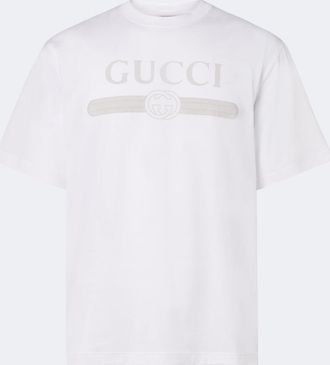 Gucci T-shirt in jersey di cotone con logo