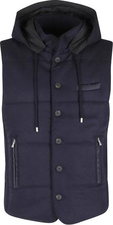 Gran Sasso Jassen, Heren, Blauw, M, Wol, Vest