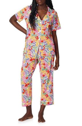 Bedhead Pajamas Print Stretch Organic Cotton Crop Pajamas in Spring Fields at Nordstrom, Size X-Small