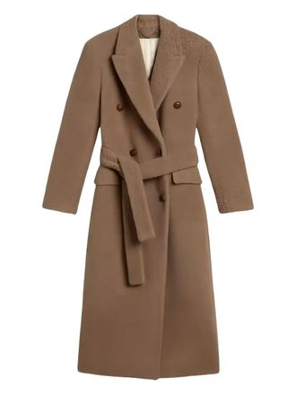 Golden Goose Journey Double-Breasted Coat With Detachable Belt