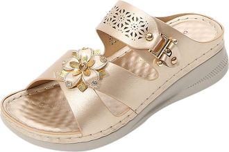 Generic Women Leather Sandals Casual Wedge Sandals Solid Color Strappy Crossover Sandal Cut Out Strap Walking Sandal Comfortable Arch Support Shoes Buckle Dec