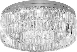 Kolarz Kolarz Prisma - L&aacute;mpara De Techo De Cristal De Dise&ntilde;ador, Cromo Pulido, 12x G9