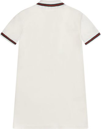 Gucci Boys Web Stripe Jersey Polo Dress For Girl Sunlight-Mix Cotton T-Shirts Sunlight/mix And Polos
