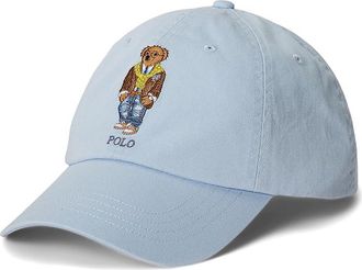 Polo Ralph Lauren Classic Sport Mens Cap Bear Mens Caps Southport Blue, Polyester
