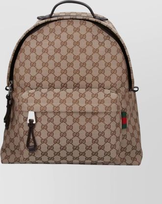 Gucci fabric backpack featuring adjustable straps