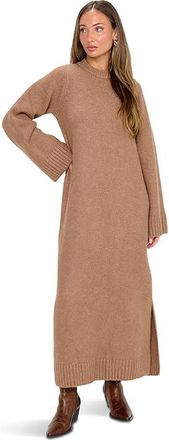 Show me your Mumu Lorraine Maxi Sweater Dress Womens Dress Maple Brown Knit : MD, Acrylic/Nylon/Spandex