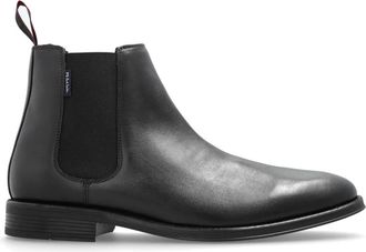 Paul Smith Leren Chelsea laarzen Augustus - Heren - Chelseaboots - Zwart - 43 EU - Leer - Schoenen