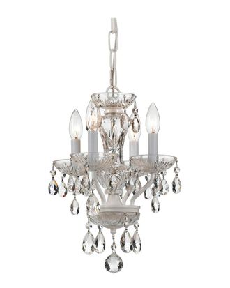 Crystorama 4-Light Traditional Crystal Mini Chandelier Swarovski Spectra Crystal