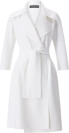 La Petite Robe Di Chiara Boni Geknoopte Jas - Dames - Jas met riem - Wit - L - Jassen