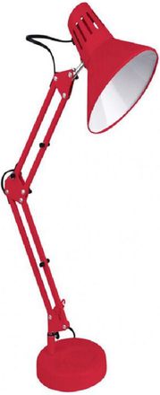 Trade Shop Trade Shop Traesio - Trade Shop - Lampada Da Scrivania Con Braccio Snodabile Attacco E27 Luce Tavolo Per Ufficio - Rojo
