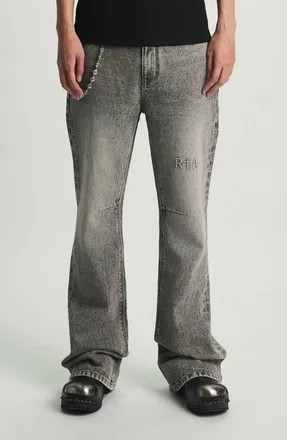 Rta Mael Slim Flare Jeans in Stone Haze at Nordstrom, Size 30