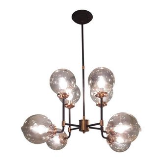 The Libra Company Mercer Bubble Chandelier - E14 25W - Iron/Glass - L75 x W75 x H100 cm
