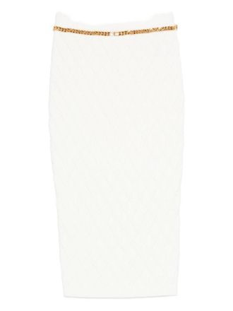 Elisabetta Franchi Knitted Midi Skirt