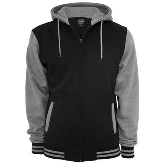 Urban Classics Heren Tweekleurige Zip Hoodie (Zwart/Grijs)