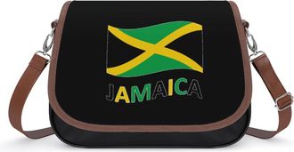 Generic Jamaica Jamaican Flag Fashion Womens Crossbody Bags Novelty Handbag Shoulder Bag Purse