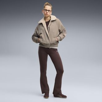 Puma Leggings a vita alta Essentials da donna, Abbigliamento, Marrone, XL