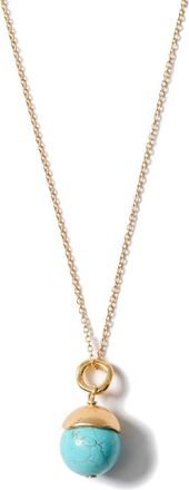 Chan Luu Semiprecious Stone Bell Pendant Necklace in Turquoise at Nordstrom