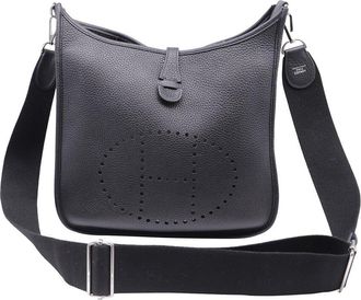 Herm&egrave;s Abstract Print Leather Evelyne Iii Crossbody Bag (Authentic Pre-Loved)