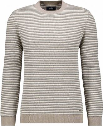 Ragman Rundhalspullover RAGMAN, Herren, Gr. 52, walnuss, 875, 100% Baumwolle, Rundhals, Pullover Rundhalspullover