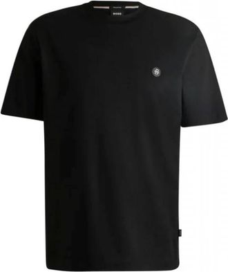 HUGO BOSS C Taut 01 T-Shirt - Heren - T-shirts - Zwart - 4XL - Katoen - Tops