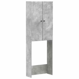 vidaXL Mueble De Ba&ntilde;o Breda Gris Hormig&oacute;n 66 X 25,5 X 190 Cm Vidaxl