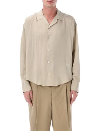 Ami Beige Relaxed Fit Shirt