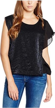 Pepe Jeans London Blouses - Dames - Tops zonder mouwen - Zwart - XS - Tops