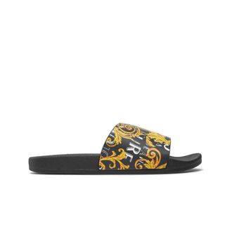 Versace Jeans Couture Sliders, male, Multicolor, 1 UK, Black Flip Flops & Sliders