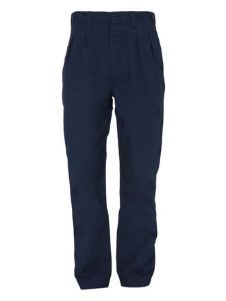 Nigel Cabourn Straight plooibroek - Blauw