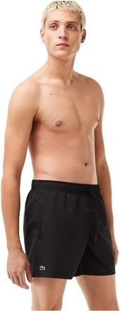 Lacoste Mens Swimsuit with Classic Crocodile Logo - Black - Size X-Large