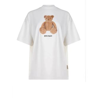 Palm Angels Oversized T-Shirt - female - Palm Angels - T-Shirts - White - L - Tops