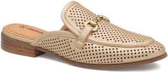 Johnston & Murphy Ali Perforated Bit Mule in Sand Pearlized Glove Leather at Nordstrom, Size 8.5