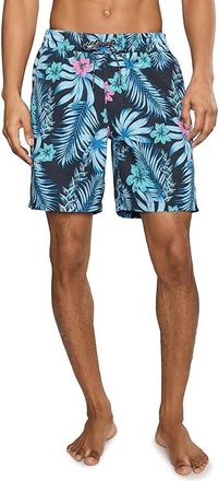 Hurley Floral Volley Swim Shorts Mens Swimwear Obsidian : MD (32-33 Waist), Elastane/Polyester