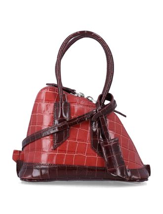 The Attico Sant ABREOEUS Crocodile-Embossed Mini Handbag