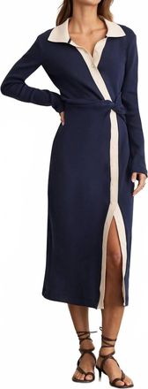 Tanya Taylor Ellicot Dress In Maritime Blue