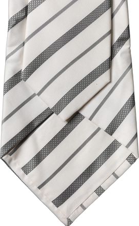 Dolce & Gabbana Striped Silk Necktie - Black