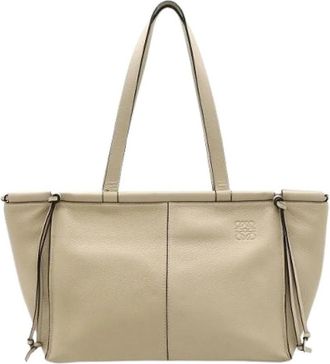 Loewe Pre-owned Schoudertas - Dames - Vintage Shopper - Beige - ONE Size - Leer - Vintage