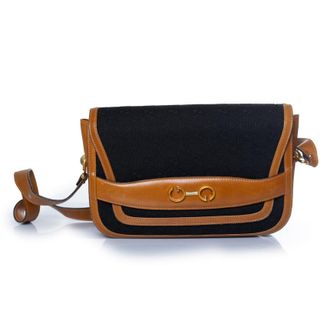 Gucci Gucci, vintage GG emaille tas met zwart canvas